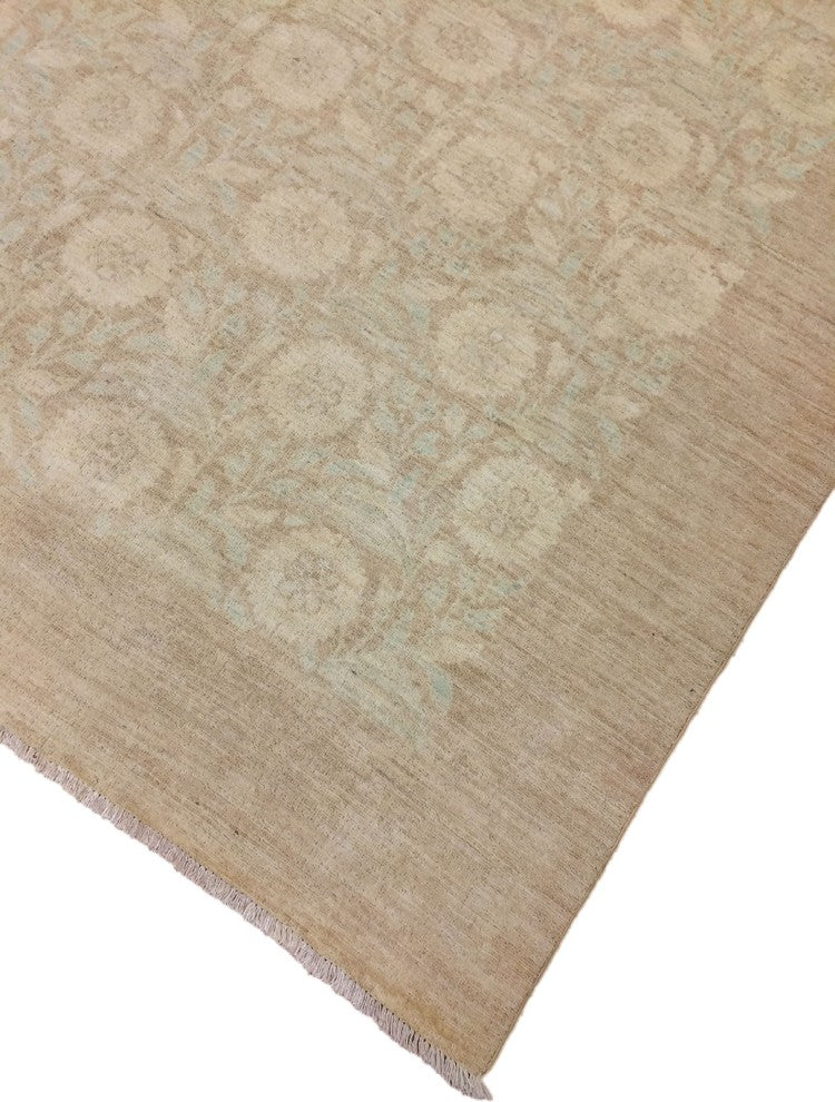 Peshawar Azad Chocolate/Light Green Rug, 10'3x14'0