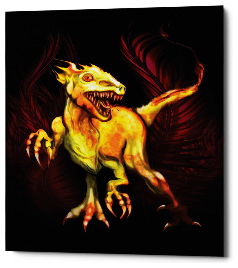 Epic Graffiti "Raptor" by Michael Stewart Giclee Canvas Wall Art, 16"x18"