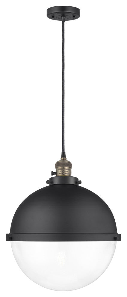 INNOVATIONS 201CSW-BAB-HFS-122-BK-LED 1-Light Pendant Matte Black