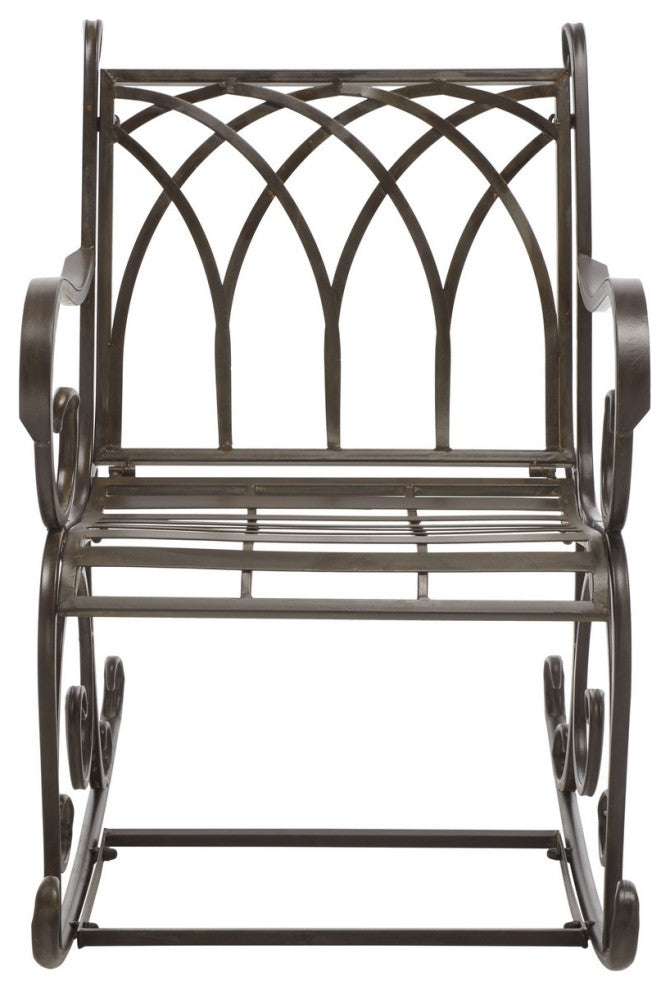 Safavieh Medrano Rocking Chair, Rustic Brown