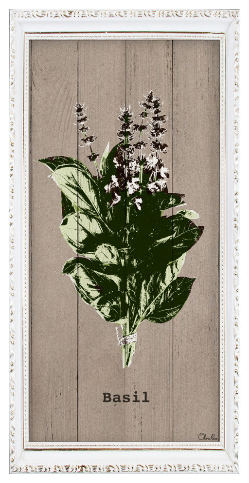 Basil Wrapped Canvas Botanical Kitchen Wall Art