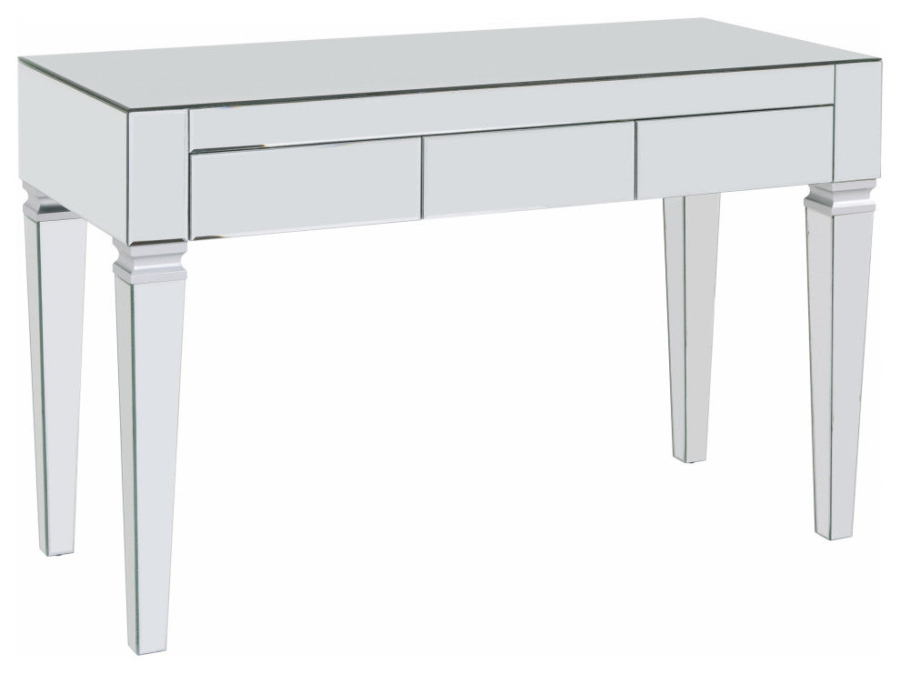 Silver Mirrored Glam Desk