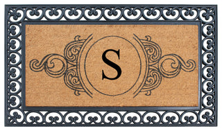 A1HC Heavy Duty Single/Double Rectangle Doormat Black/Beige, 30"x48", S