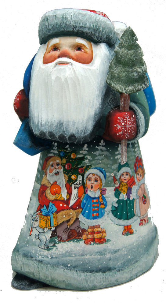 Christmas Story Santa Wood Carved Wood Carved