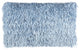 Long Ocean Blue Shag Throw Pillow