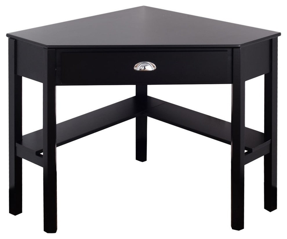 Modern Corner Wooden PC Laptop Computer Desk