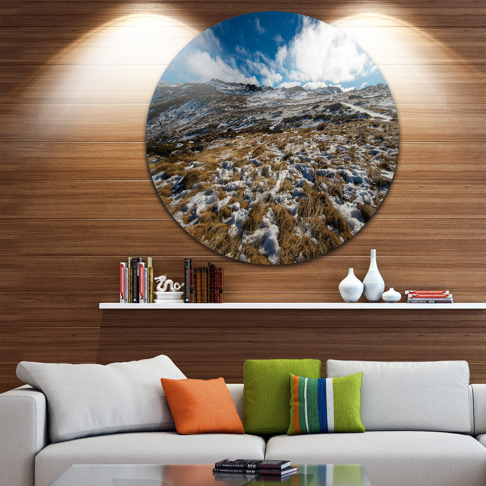 Top Of Kosciuszko National Park, Seashore Disc Metal Wall Art, 23"