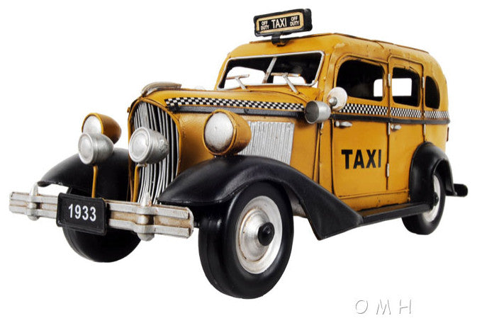 1933 CHECKER MODEL T TAXI CAB Collectible Metal scale model Taxi