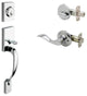 Active Handle Set, Waverlie Lever Interior Trim, Polished Stainless