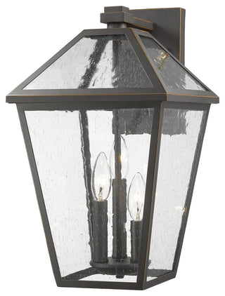 Z-Lite 579B Talbot 3 Light 18" Tall Marine Grade Outdoor Wall - Rubbed Bronze