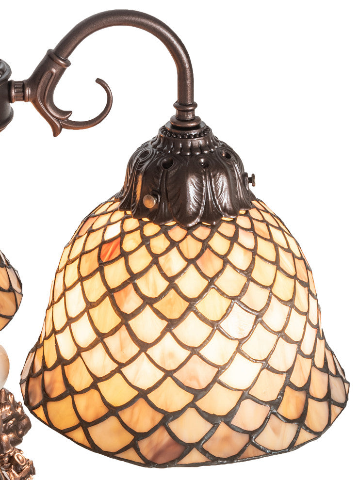 23 High Tiffany Fishscale 3 Light Table Lamp