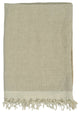 Chambray Solid Throw, 50"x70", Linen Stone