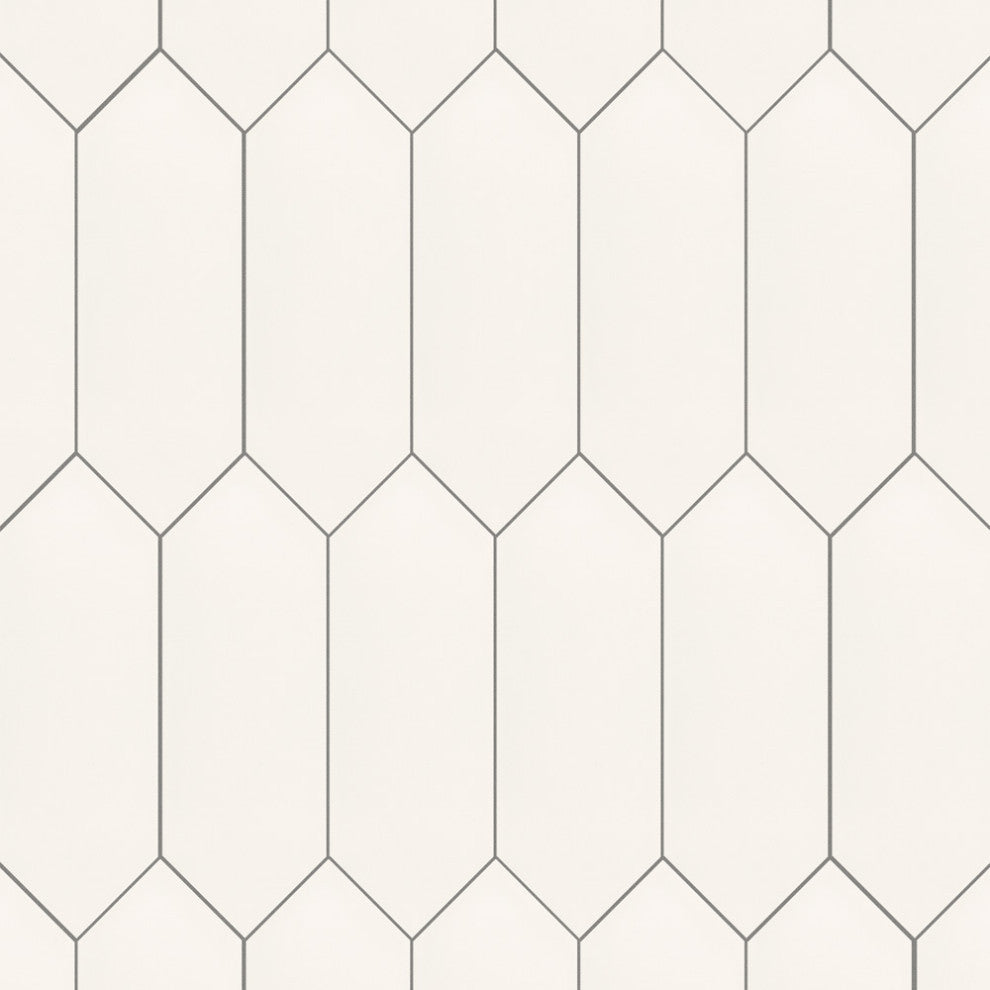 Kite White Porcelain Floor and Wall Tile