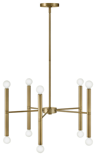 Lark Millie 24" Medium Multi-Tier Convertible Pendant, Lacquered Brass