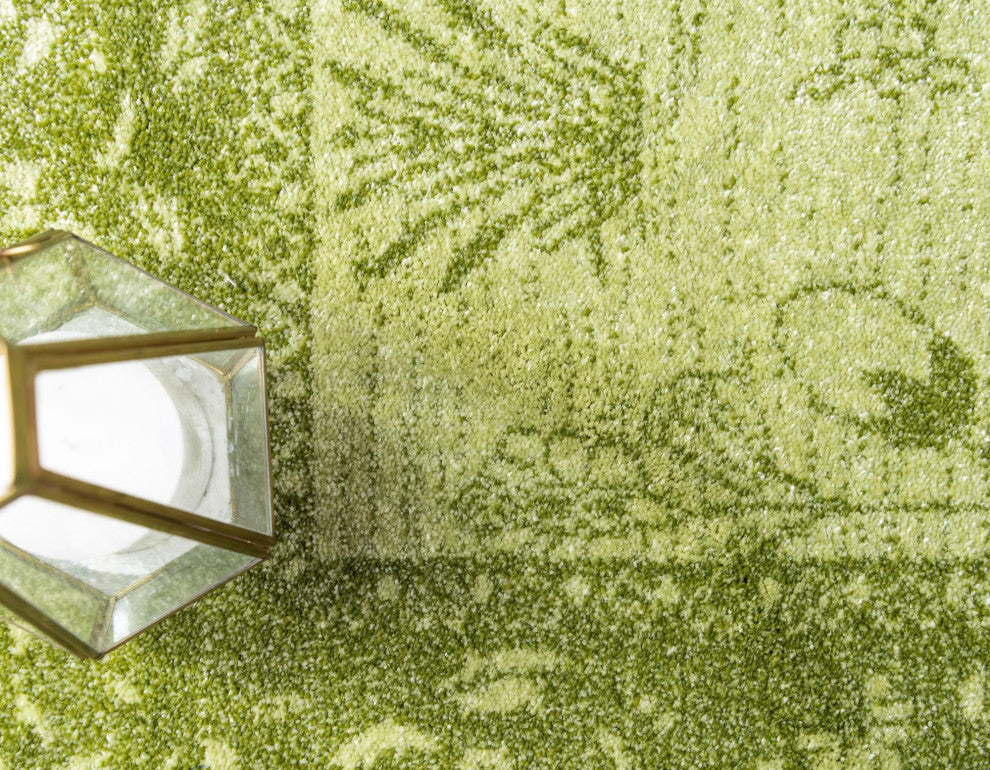 Rug Unique Loom La Jolla Light Green Runner 2' 7 x 10' 0