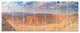 Clay Rocks around Riyadh City, Landscape Canvas Art Print, 83"x32", 7 Panels