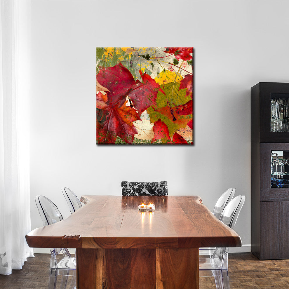 Fall Ink XXI, Canvas Wall Art, 30"x30"