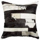 18" X 18" X 5" Madrid White Torino Kobe Cowhide  Pillow