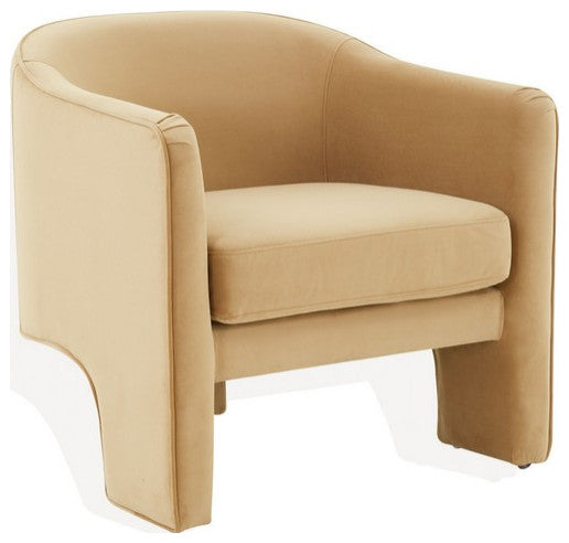 Safavieh Couture Londyn Upholstered Accent Chair, Light Brown