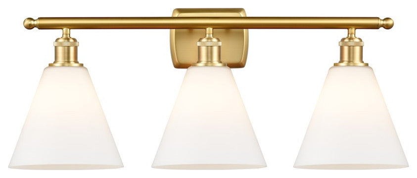 INNOVATIONS LIGHTING 516-3W-SG-GBC-81-LED Ballston Cone Bath Vanity Light