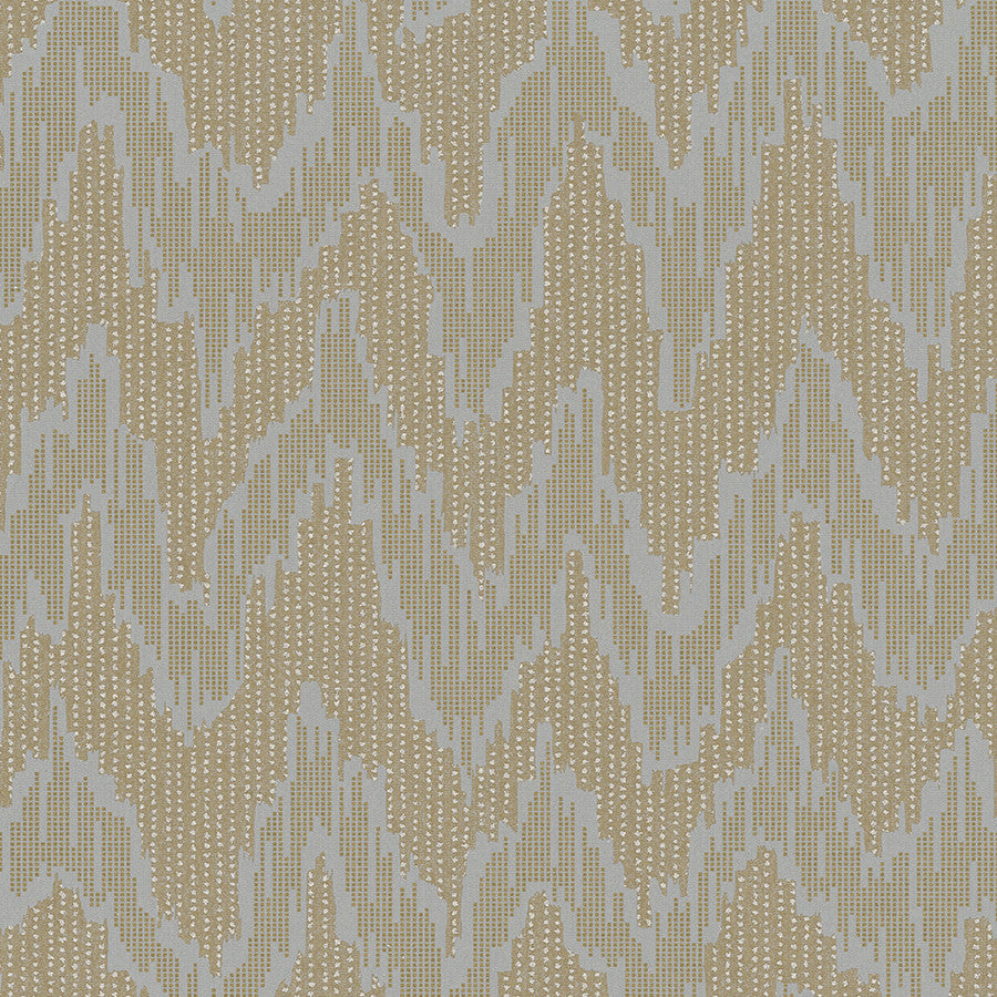 Sample, Geometric Abstract Textured Wallpaper, Big Vertical Zigzags, 32046