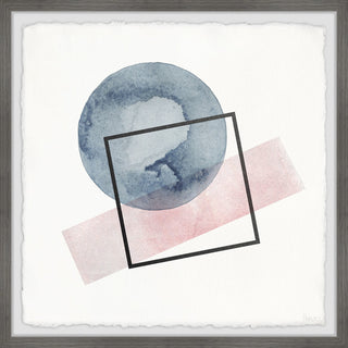 "Undecided Shapes" Framed Painting Print, 32"x32"