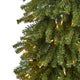 5' Grand Alpine Faux Xmas Tree W/200 Lights & Bendable Branches W/Natural Trunk