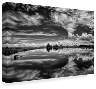 Aida Laneva 'The Mirror Of The Clouds' Canvas Art, 32"x22"