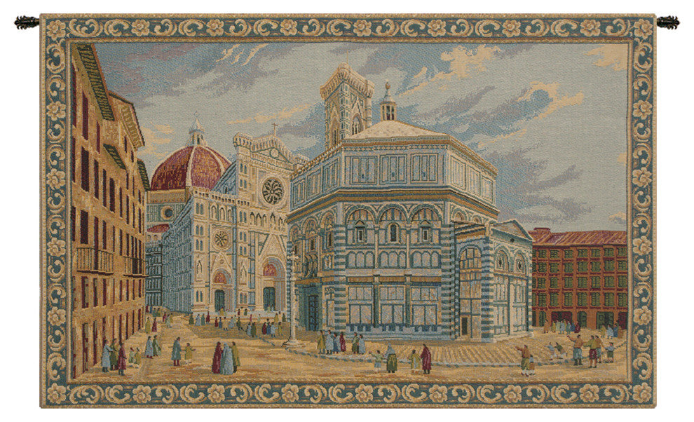 Duomo E Battistero Firenze, Wall Tapestry, 16"x25"