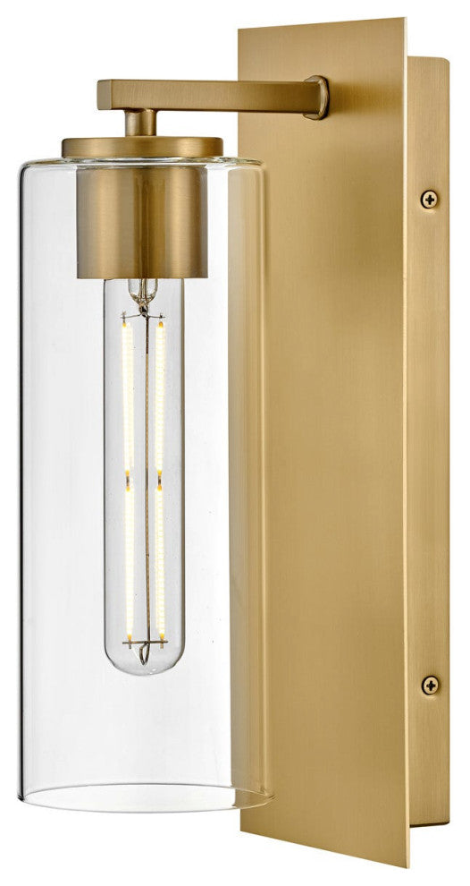 Lark Lane 13" Single Wall Sconce, Lacquered Brass