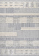 Kerstin Geometric High-Low Cream/Gray 3'x5' Area Rug