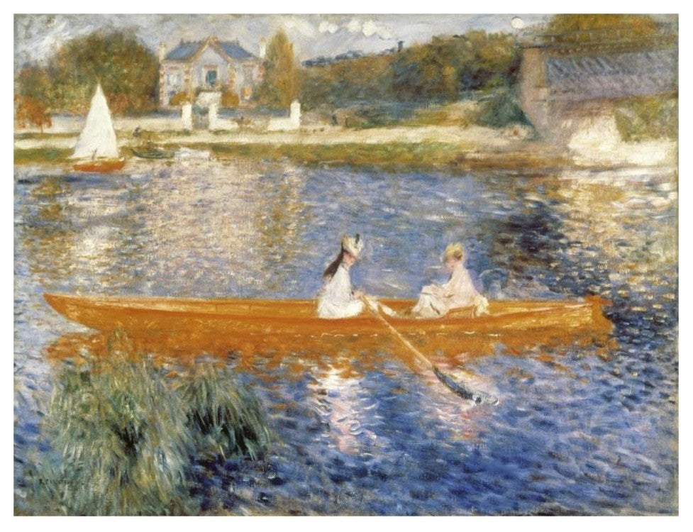 "The Seine at Asnieres" Digital Paper Print by Pierre-Auguste Renoir, 32"x25"
