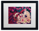 Natasha Wescoat 'Little Briar Rose' Art, Black Frame, White Mat, 20x16