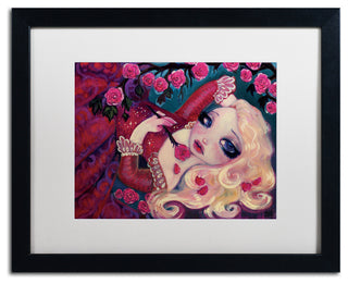Natasha Wescoat 'Little Briar Rose' Art, Black Frame, White Mat, 20x16