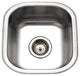 Houzer MS-1708 Club 16-1/4" Undermount Single Basin Stainless - Stainless Steel
