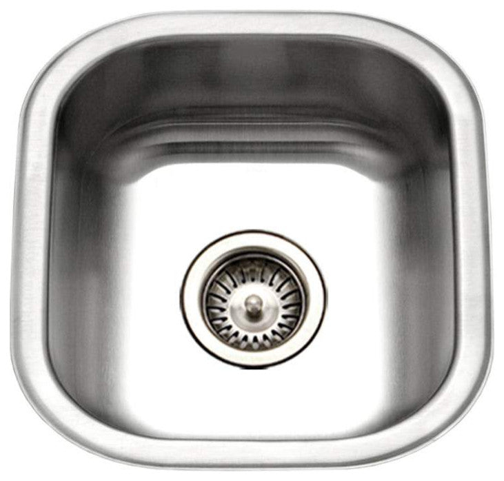 Houzer MS-1708 Club 16-1/4" Undermount Single Basin Stainless - Stainless Steel