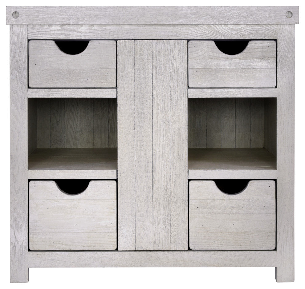 Vintner's Freestanding Single Bathroom Vanity, Grigio, 36"