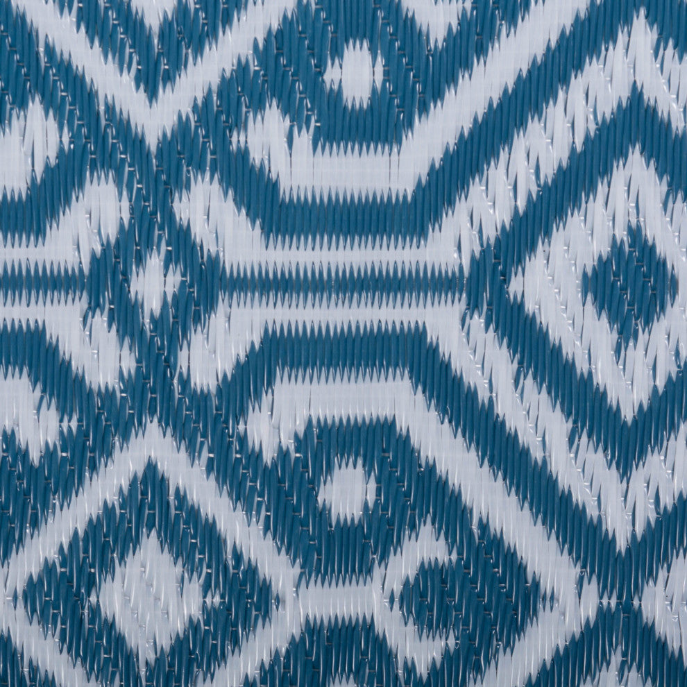 Blue Moroccan Outdoor Rug 4X6 Ft