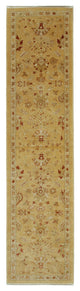 Rug N Carpet - Hand-Knotted Oriental 2' 9" x 11' 10" Runner Oushak Area Rug