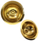 Nantucket Sinks 13" Hand Hammered Brass Round Undermount Bar Room Sink