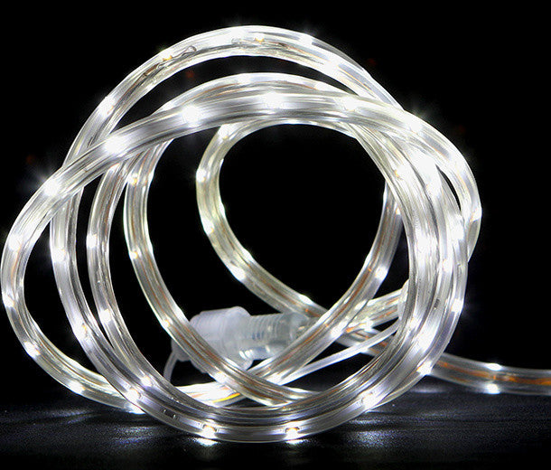 Commercial LED Indoor/Outdoor Christmas Linear Tape Lighting, Pure White, 100'