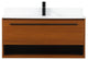 Elegant Decor Roman Bathroom Vanity Teak