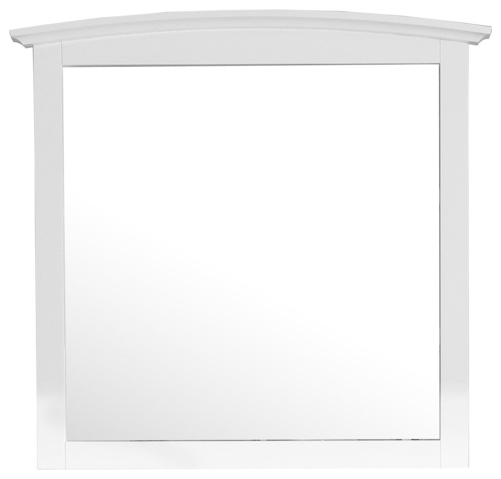 Cambria Arched Mirror, White