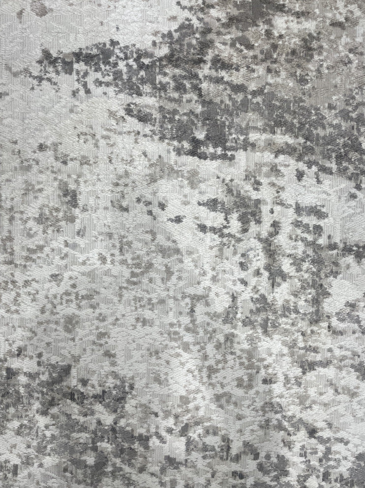 Hand-Knotted Wool Ivory/Beige Transitional Modern Modern Rug, 7'x9'