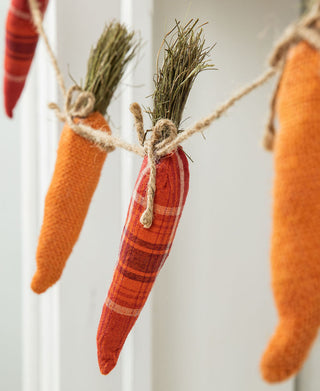 6' Easter Burlap Carrots Garland