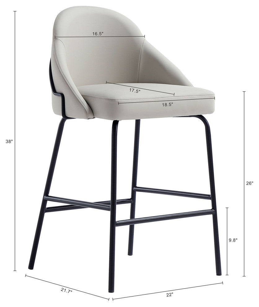 Manhattan Comfort Gracie Counter Stool
