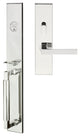 Tokyo Lever, Mortise Entry Handleset, Left Hand, Polished Stainless Steel
