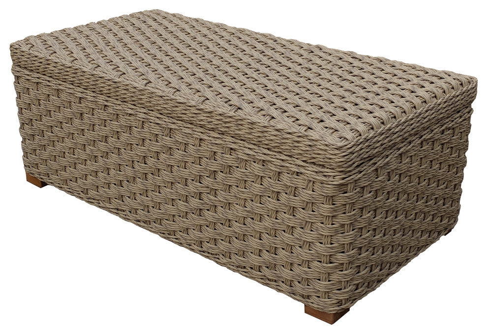 Hampton Bay Rope Look Patio 4-Piece Sofa Set With Cushions