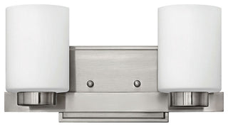 Hinkley Miley Small Two Light Vanity, Brushed Nickel
