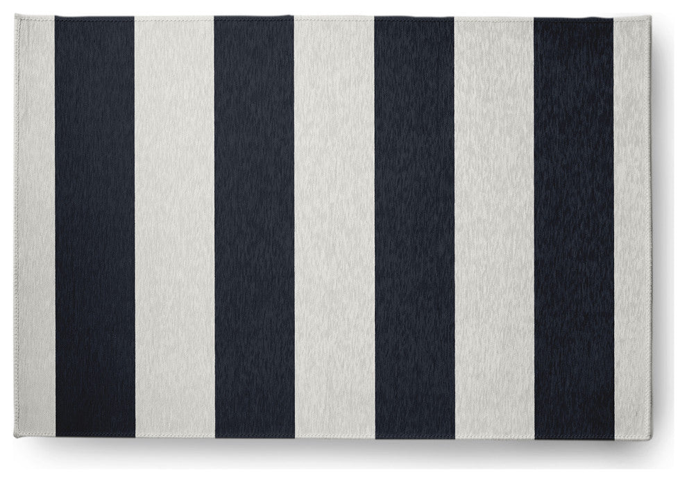 Graduated Stripe Chenille Rug